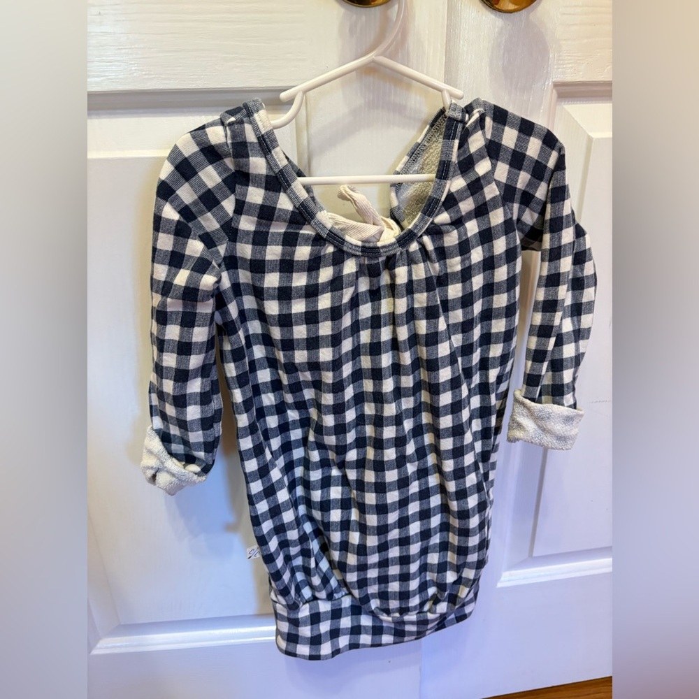 Childhoods clothing sweatshirt dress- navy and white